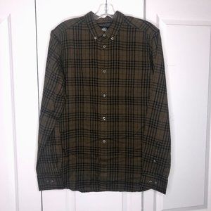 New French Connection USA Long Sleeve Button Down Flannel Shirt Size Small